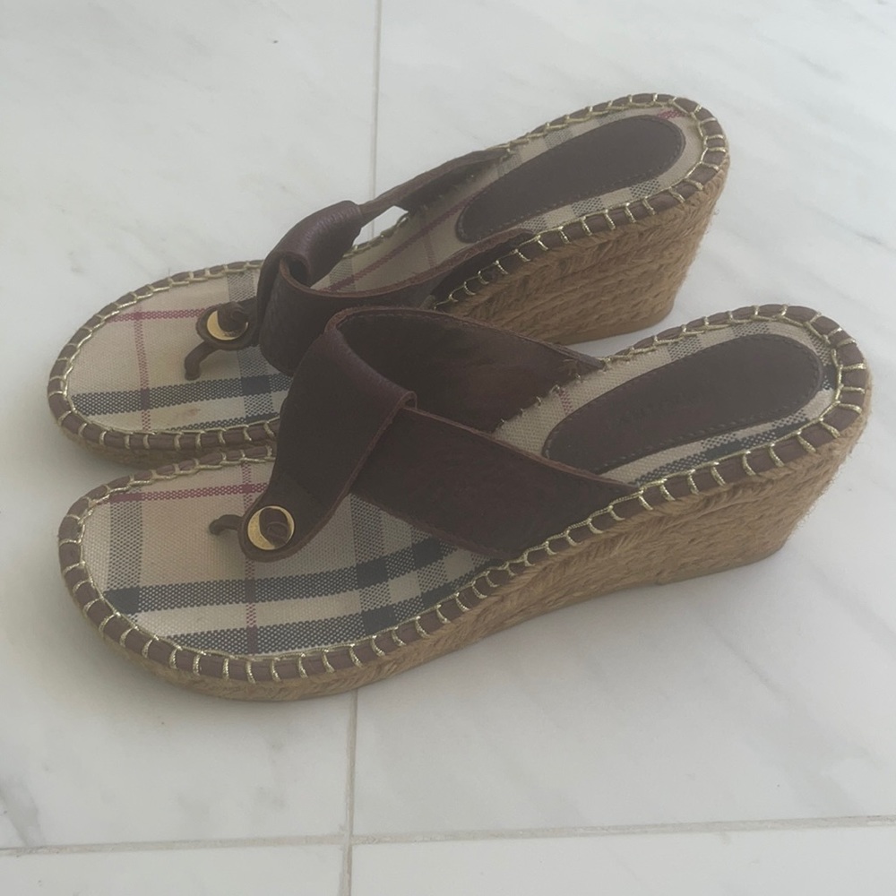 Burberry espadrill sandal